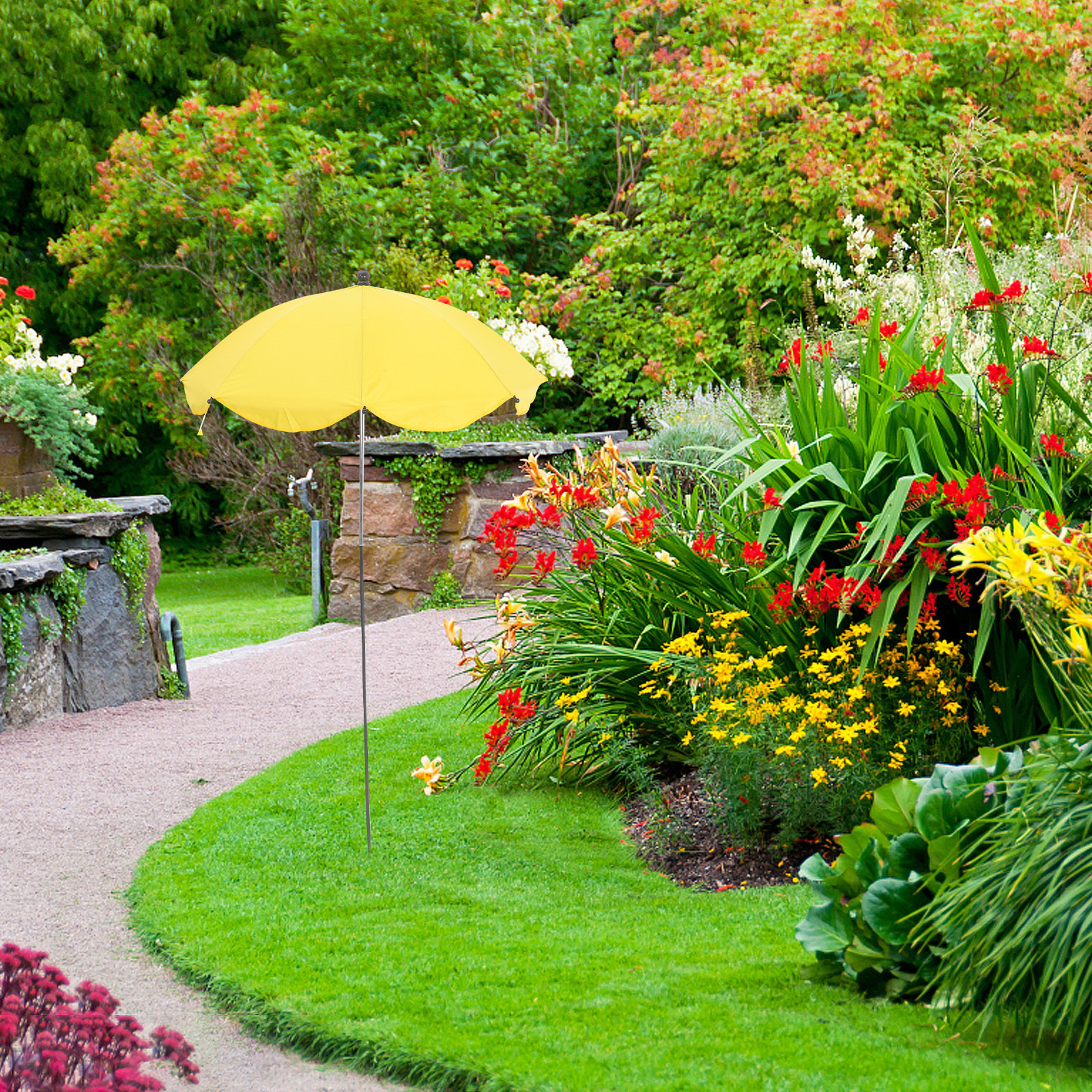 Outdoor Plant Shade Umbrella A - đánh giá và giá Bonsai Garden Set Up