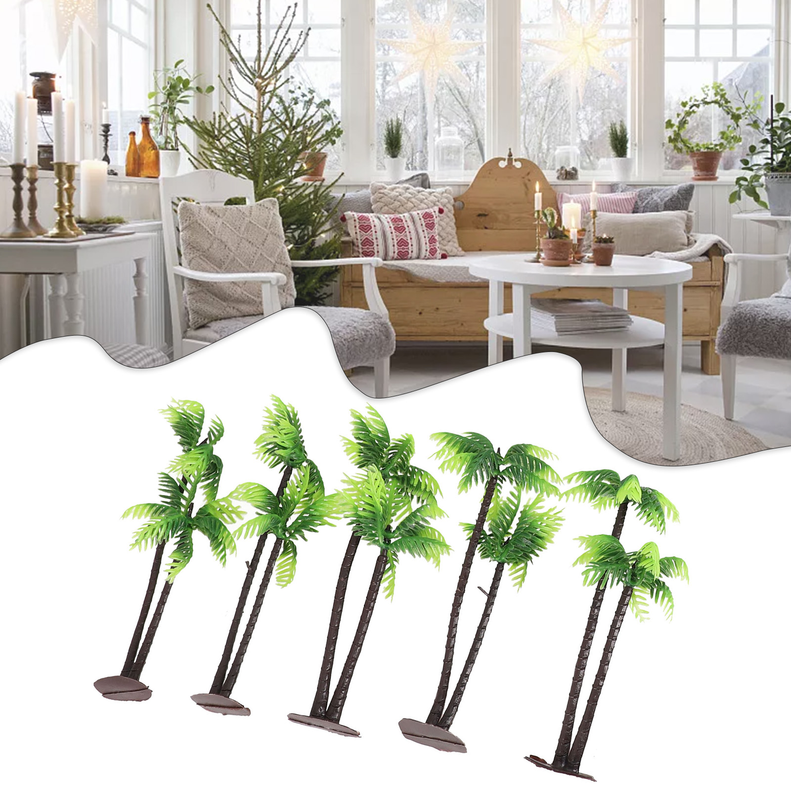 5Pcs For Mini Coconut Palm Tre - đánh giá và giá Bonsai Garden Set Up