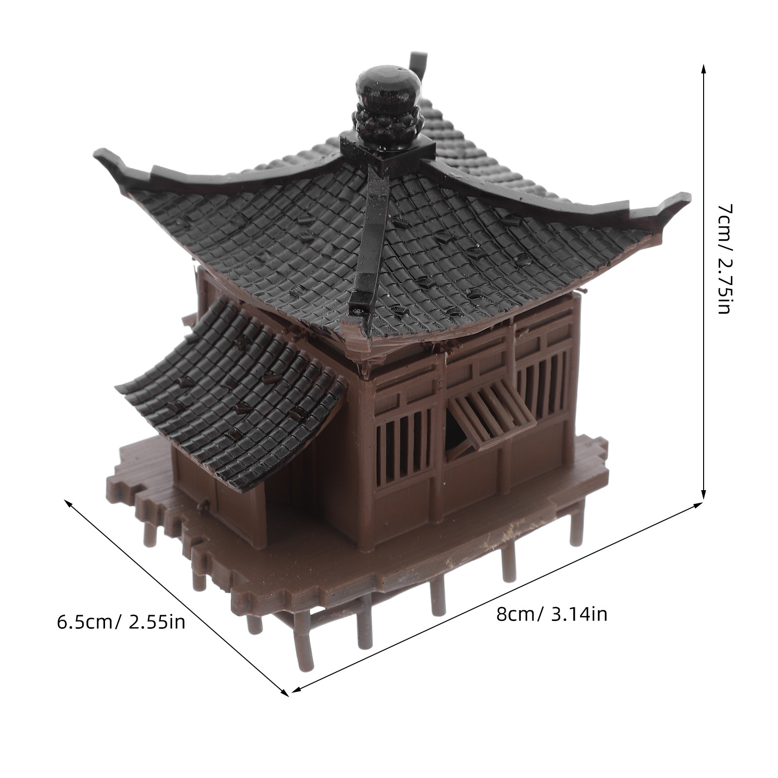 Micro Asian Pavilion Ornament  - đánh giá và giá Bonsai Garden Set Up