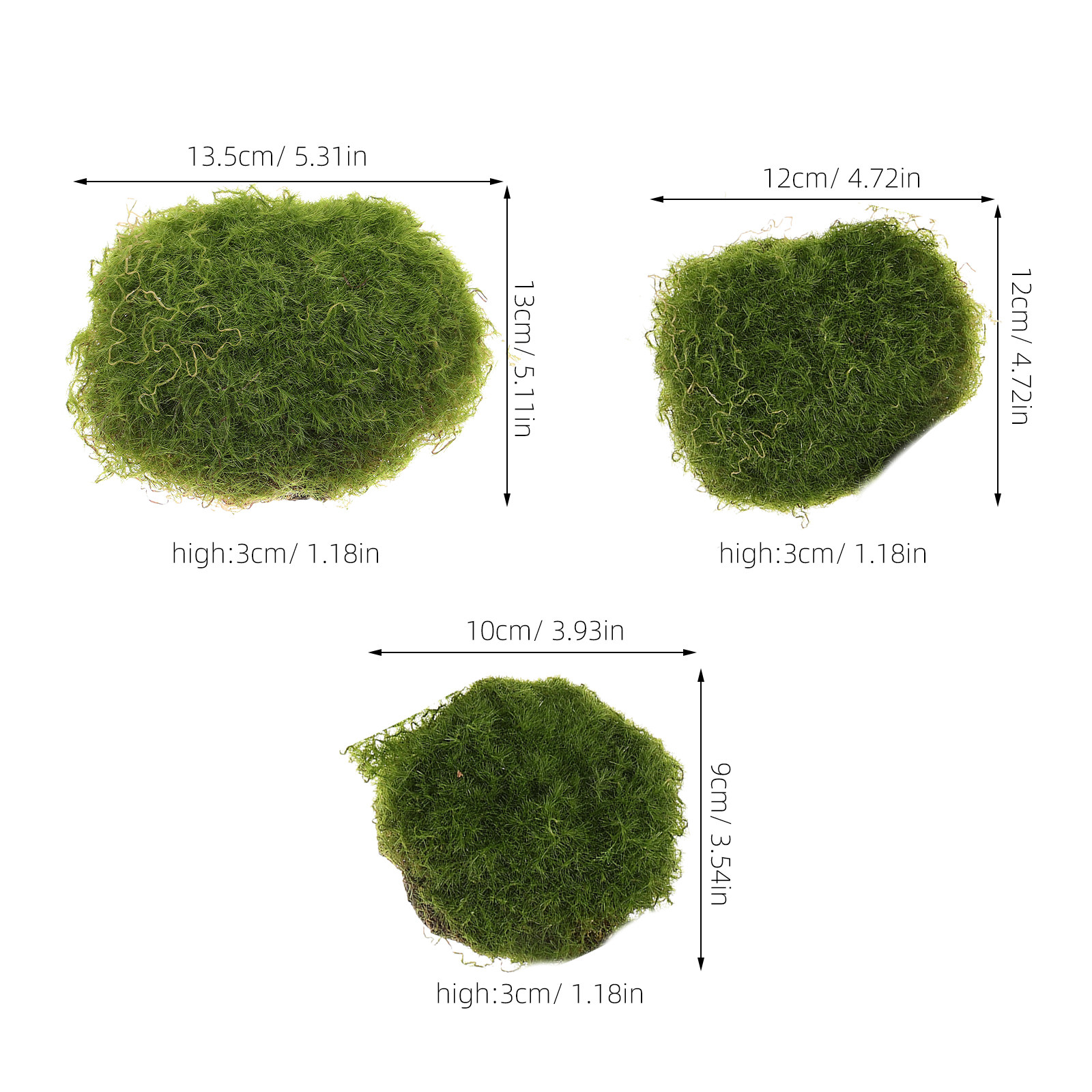 6Pcs Versatile Artificial Moss - đánh giá và giá Bonsai Garden Set Up