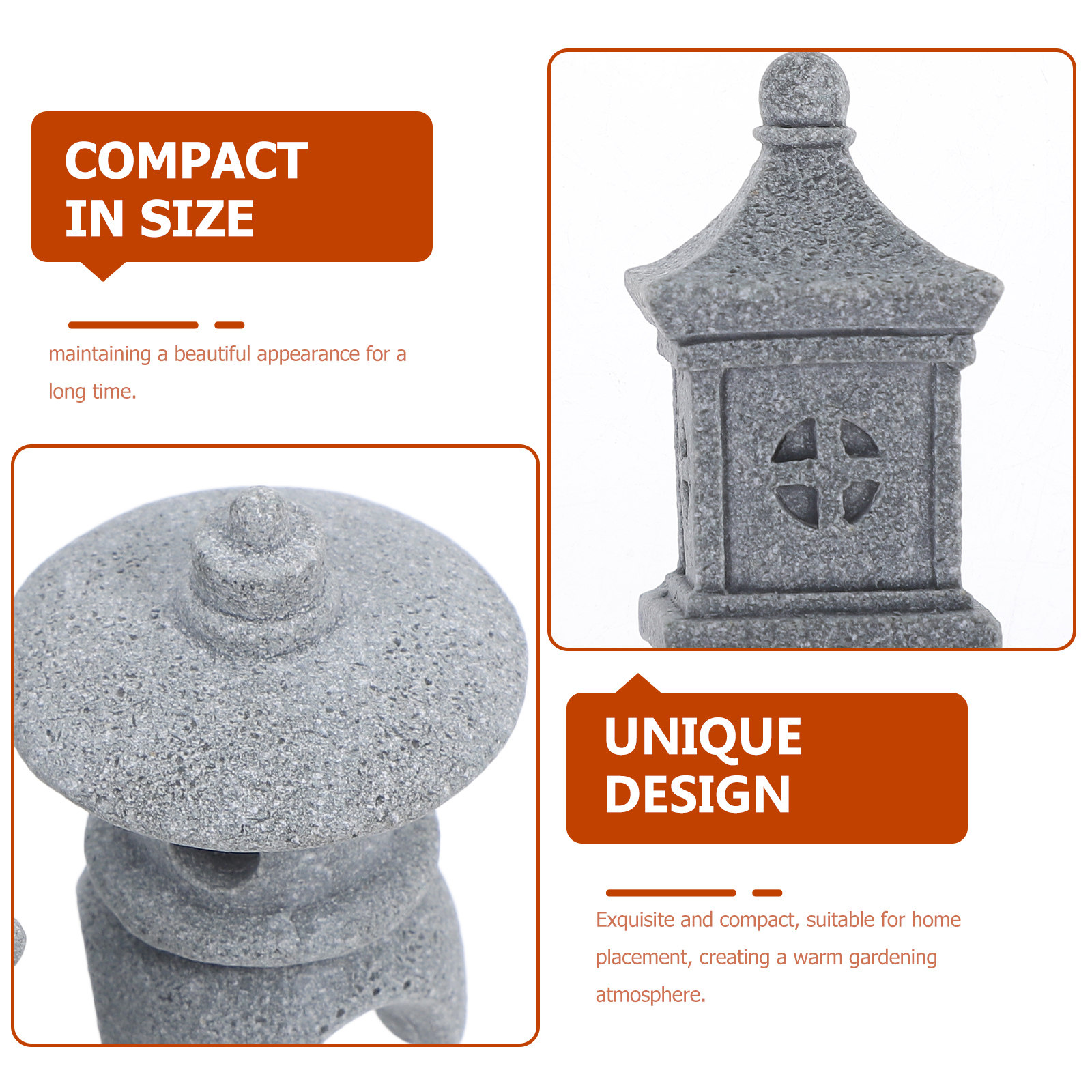 3Pcs Miniature Stone Pagoda Ga - đánh giá và giá Bonsai Garden Set Up